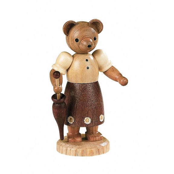 Bear, female, height 10 cm / 4 inch, original Erzgebirge by Mller Seiffen