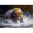 thumbnail image 1 of Bear in Water | Rug Making Latch Hooking Kit, 1 of 8