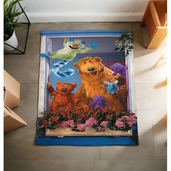 Bear in the Big Blue House Friends Fleece Blanket, Cute Bear and ...