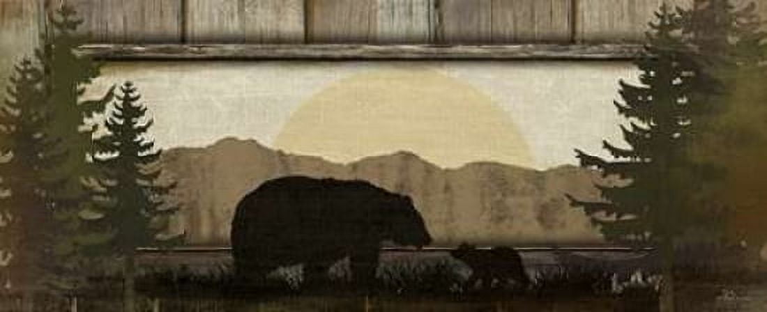 Bear with Cub Canvas Art - Jennifer Pugh (24 x 48)