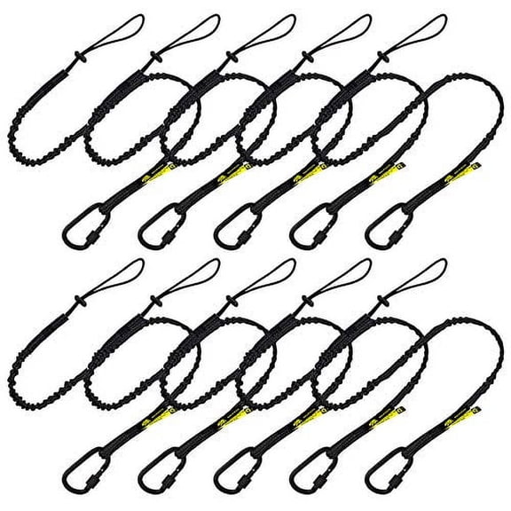 BearTOOLS Safety Lanyard, Screw Lock with Pin, Extended, Black