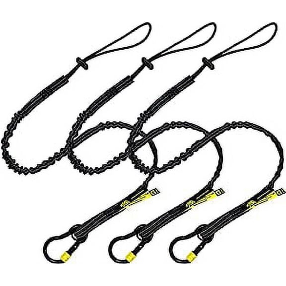 BearTOOLS Screw Lock Black Safety Lanyard 3 Pack