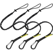 BearTOOLS Spring Lock Black Safety Lanyard 3 Pack