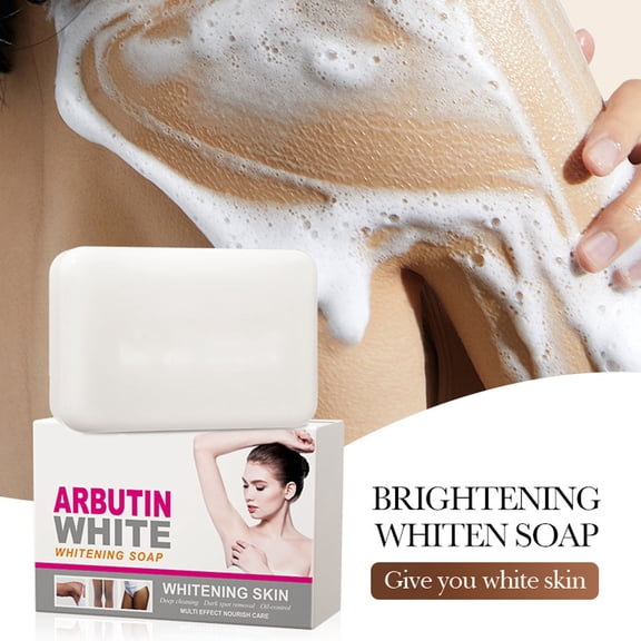 Bearberry Dark Spot Removal Soap, Brightening and Cleansing Handmade Soap for Face and Body, 100g Bar, Fades Acne Marks and Pigmentation