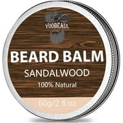 Beard Balm Conditioner for Men, Hydrates, Smooths, Adds Shine & Tames Flyaway Hair, Natural Organic Beard Conditioner with Shea Butter, Argan, Jojoba, and Orange Oils,  2 Oz