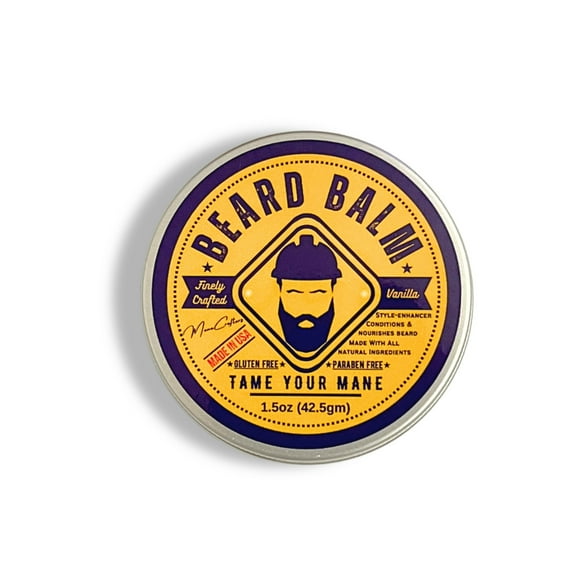 Mane Crafters Beard Balm - Vanilla 1.5oz - "Tame Your Mane" and Condition