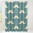 thumbnail image 1 of Beard Black Out Curtains 84 Inch Length Curtains for Sliding Glass Doors Bedroom Living Room 2 Pack, 1 of 6