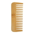 Beard Comb Bamboo Wide Tooth for Men Hair Texture Modeling Styling