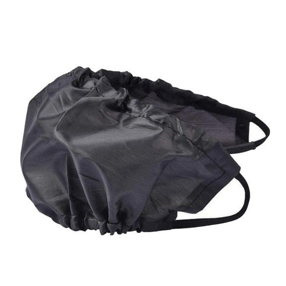 Beard Cover Adjustable Waterproof Black Beard Guard with Ear Straps for Restaurant