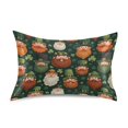 thumbnail image 1 of Beard Green Elf Pattern Pillowcase King Size 40''x20'' Satin Double-Sided Print Soft Wrinkle Resistant, 1 of 9
