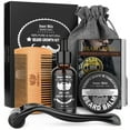 thumbnail image 1 of Beard Growth Kit, Beard Oil for Beard, Beard & Mustache Facial Hair Growth, Conditioner Balm, Handmade Comb, Storage Bag, Gifts for Men Him Dad Father Boyfriend, 1 of 7