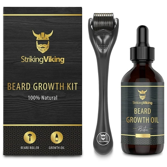 Beard Growth Kit Beard Roller for Hair Growth for Men with Beard