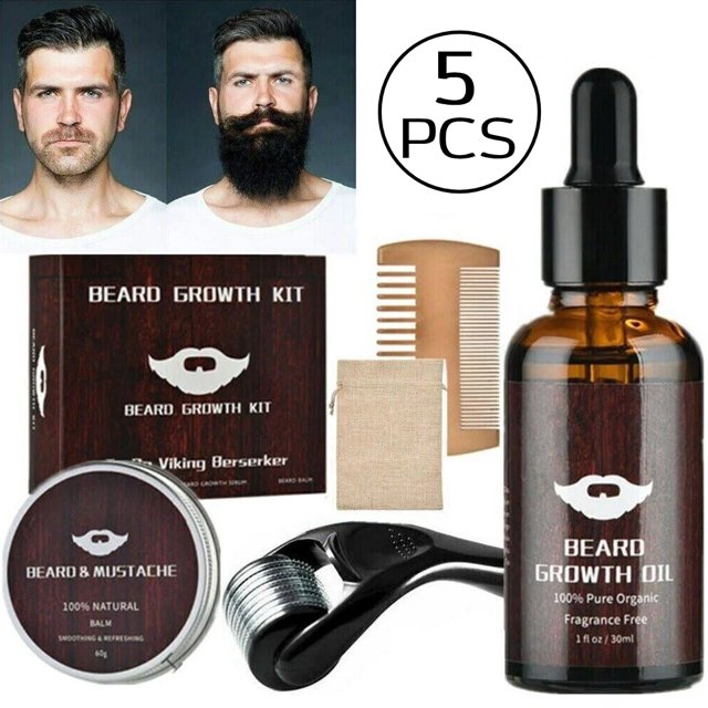 Beard Growth Kit, Beard Roller for Beard Growth with Beard Roller
