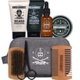 thumbnail image 1 of Beard Growth Kit for Men Beard Care Sets, 8pcs with Traveling Bag Fathers Day Gifts for Hunsband, Beard Grooming Wash & Beard Conditioner Kit, Peppermint & Eucalyptus, 1 of 10