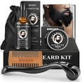 thumbnail image 1 of Beard Growth and Grooming Kit - Growth Oil (2Oz), Balm, Comb, E-book, Storage Bag, Mustache Mens Gift Set for Him, 1 of 4