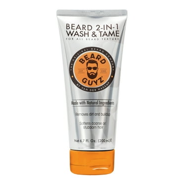 Beard Guyz 2-in-1 Wash & Tame Conditioner, Formulated with Natural Ingredients, 6.7 oz