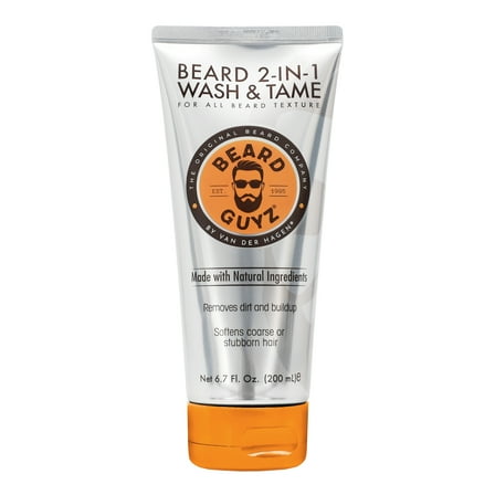 Beard Guyz 2-in-1 Wash & Tame Conditioner, Formulated with Natural Ingredients, 6.7 oz