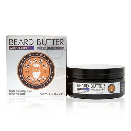 Beard Guyz Beard Butter for Men, with Shea Butter & Pea Extract, for All Skin Types, 3 oz