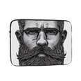 thumbnail image 1 of Beard Laptop Sleeve Bag Compatible With MacBook Air / Pro iPad MateBook Tablet Surface HP Lenovo Dell ASUS Acer Laptop Computer Protective Size: 12 inch, 1 of 5