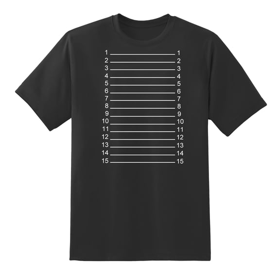 Beard Length Check Marker Funny Men's Short Sleeve Cotton Mens Graphic T Shirts Black,3XL