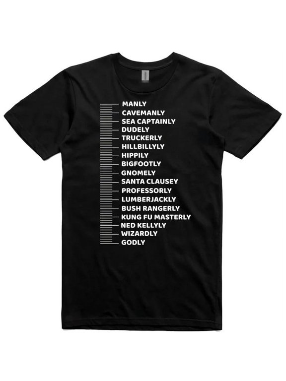 Beard Level T-Shirt funny joke beards novelty gifts for dad tee