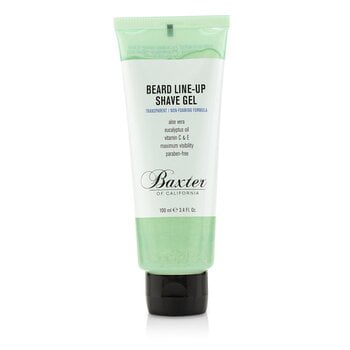 Beard Line-Up Shave Gel (Transparent/Non-Foaming Formula) 3.4oz