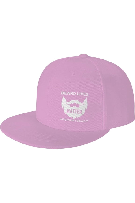 Beard Lives Matter Save It Don't Shave It Flat Brim Sun Hat Men Women Baseball Cap Gifts Funny Trucker Hat