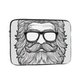 thumbnail image 1 of Beard Man Laptop Sleeve Bag Compatible With MacBook Air / Pro iPad MateBook Tablet Surface HP Lenovo Dell ASUS Acer Laptop Computer Protective Size: 13 inch, 1 of 5