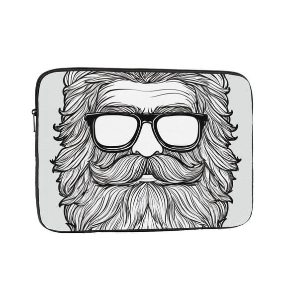 Beard Man Laptop Sleeve Bag Compatible With MacBook Air / Pro iPad MateBook Tablet Surface HP Lenovo Dell ASUS Acer Laptop Computer Protective Size: 13 inch