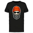 thumbnail image 1 of Beard Man With Glasses T-Shirt Men -Image by Shutterstock, Male Large, 1 of 2