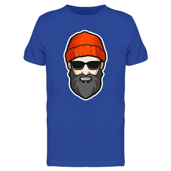 Beard Man With Glasses T-Shirt Men -Image by Shutterstock, Male Small