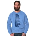 thumbnail image 1 of Beard Measure Manly Bearded Hipster Men's Big & Tall Crewneck Sweatshirt Brisco Brands 3X, 1 of 4