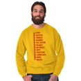 thumbnail image 1 of Beard Measure Manly Bearded Hipster Men's Crewneck Sweatshirt Brisco Brands 2X, 1 of 6