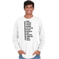 thumbnail image 1 of Beard Measure Manly Bearded Hipster Men's Long Sleeve Tee T Shirt Brisco Brands X, 1 of 6