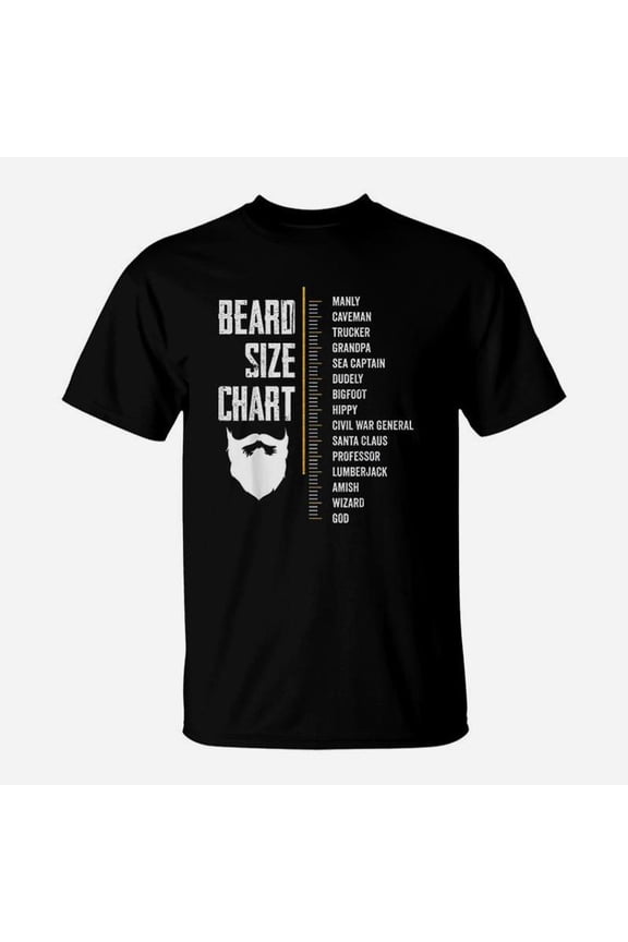Beard Measurement Chart Beard Length TShirt