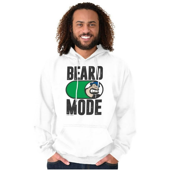 Beard Mode On Bluto Funny Bearded Hoodie Hooded Sweatshirt Men Brisco Brands M