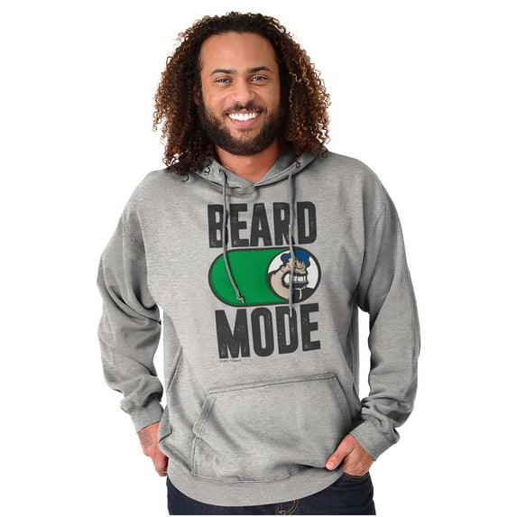 Beard Mode On Bluto Funny Bearded Hoodie Hooded Sweatshirt Men Brisco Brands X