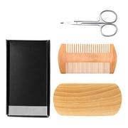 Beard Mustache Scissors and Comb Set Kit for Men Care (3 Pieces Kit)