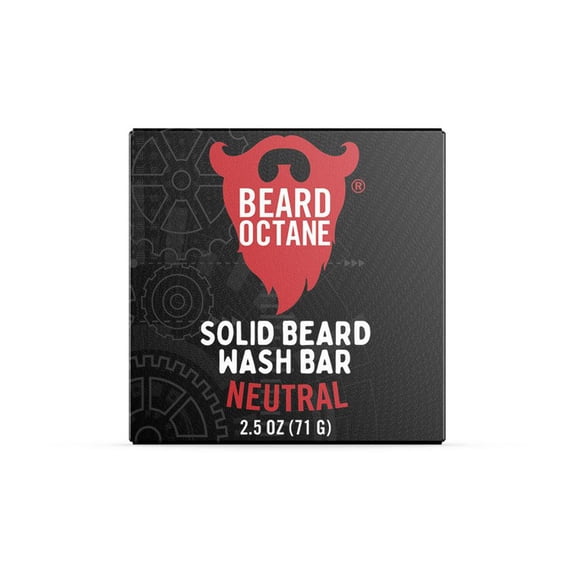 Beard Octane Neutral Solid Beard Wash Bar - Unscented