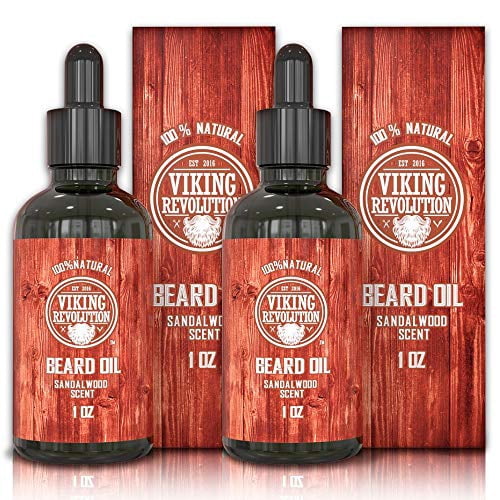 Beard Oil Conditioner - All Natural Sandalwood Scent with Argan ...