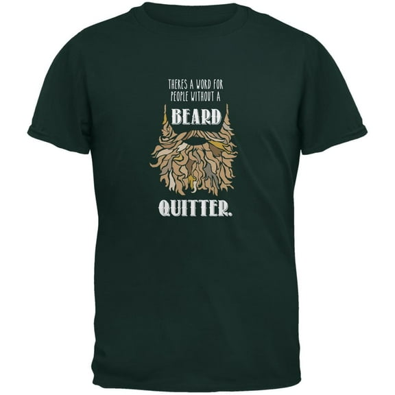 Beard Quitter Shirt Forest Adult T-Shirt - X-Large