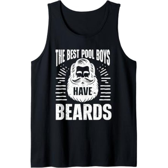 Beard Quote For Bearded Dad Best Pool Tank Top Size S-3XL