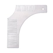 Beard Shaping Tool for Men, Stainless Steel Beard Styling Template Comb for Mustache and Beard Line Trimming Guide