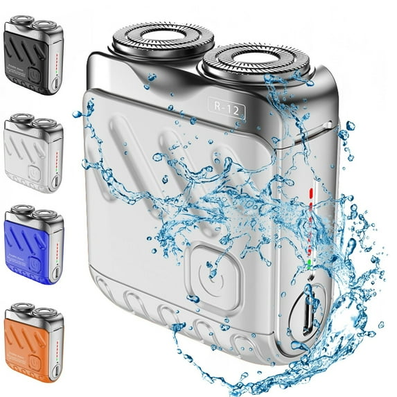 Beard Shaver Mini and Portable Suitcase Design, Shaver Mini and Portable Suitcase Design Double-Ring Magnetic Cutter, 2025 Men's Favorite Portable Mini Electrict Shaver