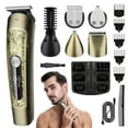 thumbnail image 1 of Beard Trimmer for Men, 6-in-1 Waterproof Hair Clippers and Trimmers Set, Electric Razor Shavers, Cordless Nose Hair Trimmer, Men's Grooming Kit for Ear, Body, Face, Mustache - Men's Gifts, 1 of 7