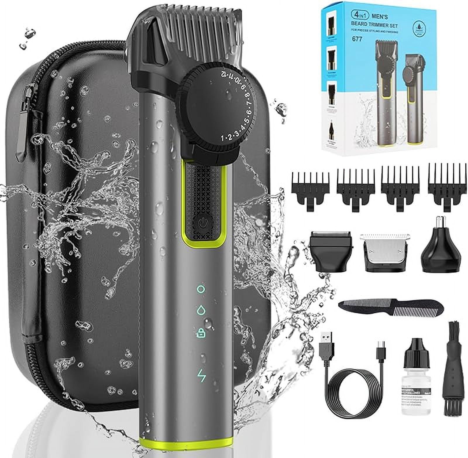 Beard Trimmer for Men, Cordless Electric Hair Clippers Professional