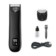 Beard Trimmer for Men, for Face and Mustache Intimate Men’s Manscape Pubic Hair Trimmer, Waterproof, Cordless For Wet/Dry Use, Electric Shaver For Men, Lifetime Sharp Blades, Manscaping Body Groomer