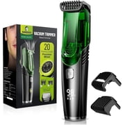 Obacre Vacuum Beard Trimmer for Men, Cordless Kit IPX7 Waterproof for Sideburns/Stubble