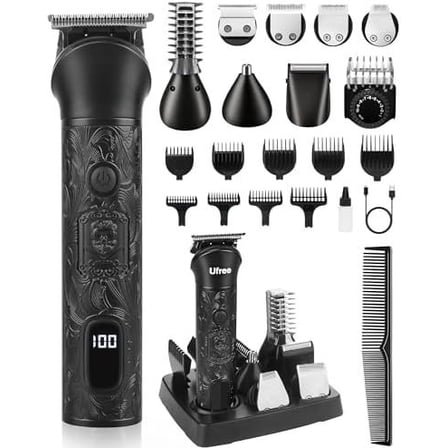 Beard Trimmer for Men, Electric Razor Shavers, Cordless Hair Clippers, 7 in 1 Beard  Kit for Mustache, , Nose and Facial, Gifts for Men