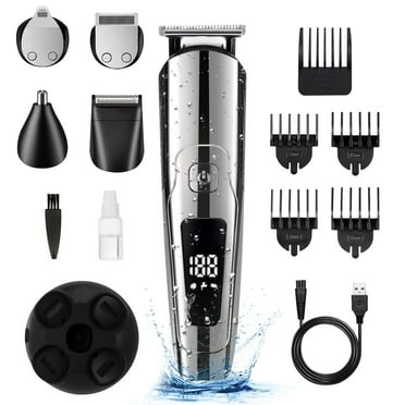 Beard Trimmer for Men - Electric Razor Shavers for Men, Cordless Hair Clippers, 5 in 1 Beard Grooming Kit for Mustache Body Nose Hair and Facial